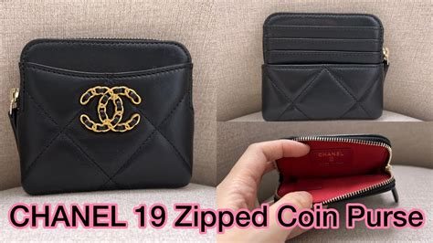 chanel blue droplet coin puse|Chanel 19 zipped coin purse .